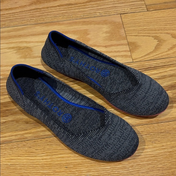 Rothy’s The flat in charcoal birdseye round toe Sz 7 - Picture 4 of 10